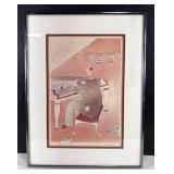 Robert Weil Signed Pianist Caricature Litho Print