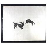 Pablo Picasso Two Small Bulls AUTHENTICATED