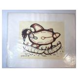 B. Deling Manitou Bird Canadian Native Serigraph