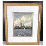 Watercolor Peter & Paul Fortress Russia