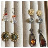 Collection of pierced earrings