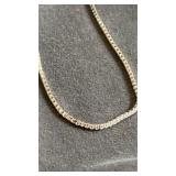 925 silver box chain necklace, 20"  10g