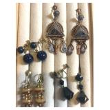 Dangle clip on earrings