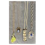 Necklaces w/ large pendants. 16-24"