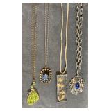 Necklaces w/ large pendants. 16-24"