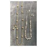 Monet necklace/ earring sets  16-30"