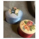 Floral fabric jewlery boxes