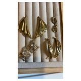 Goldtone pierced earrings collection