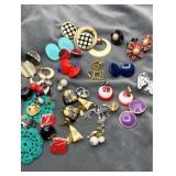 Large  collection of clip on earrings
