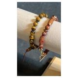 Avon Power Bead bracelet and wooden beaded