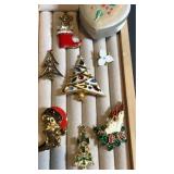 Collection of Christmas pins