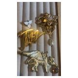 Goldtone JAZZ , Angel tiger and more pins
