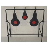 Steel Spinner Shooting Target Stand w/ 3 Hanging