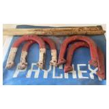 Paychex bag with rodeo horseshoes and horseshoe