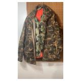 Large camo Trophy Club jacket and vest