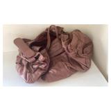 Leather duffle bag