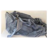 Leather duffle bag