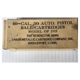 40 rds Remington 30-cal Pistal Ball Cartridges