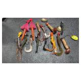 Mixed Fishing Lure Lot Soft Plastics Spinner Jig