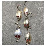 Vintage Metal Spoon Fishing Lures 5pc