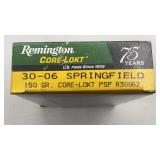 20 rds Remington 150 gr core-lokt 20 centerfire