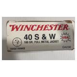 40 rds Winchester 180 gr Ammo Box w/ Sierra