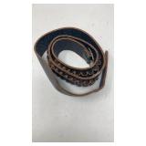 BLACK LEATHER AMMO BELT 17 m 88 c