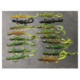 Soft Plastic Lizard Fishing Baits 16pc