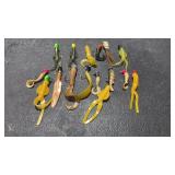 Fishing Lure Lot Jig Heads Soft Plastics 14pc