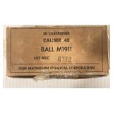 50rds Olin Mathieson Chemical corporation 45-cal