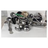 Lot Of Metal Severing Ladel