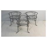6x7" Wrought Iron Metal Stand.