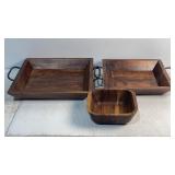 7-12x7-12" Cellar farmhouse-style wooden serving