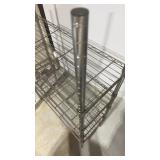 54x14x36" Chrome Wire Shelving Rack.