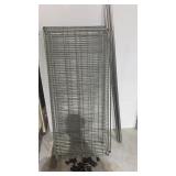 62x24x54" Chrome Wire Shelving Rack Not Built.