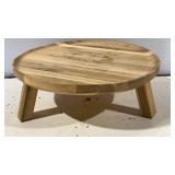 Round Wooden Display Riser.