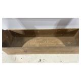 Rustic Wooden Tote Caddy with Handle