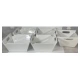 10x9.5" Strawberry Street Square Porcelain Bowl