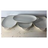 11"x6.5" Threshold Oval Serving Dishes! Set of