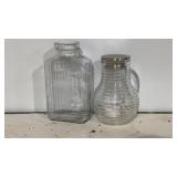 Glass Beverage Pitcher & Dispenser Lot