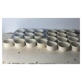 Tray 12"x8.5" Ceramic Ramekin 3.5"x3.5" White