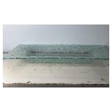 17.5x12.5" Textured Glass Serving Tray