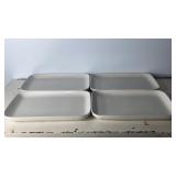 9"x12" Set of 4 Pier 1 Stoneware Rectangular