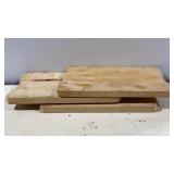 Set of 3 Rustic Wooden Cutting Boards / Bread