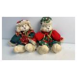 Two Christmas Bunnies