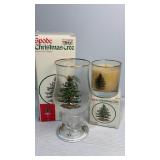 Spode hurricane candle holder and votive