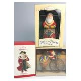 Collection of Hallmark Santa Keepsake Ornaments -