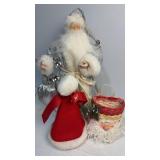 Father Christmas silver tree topper