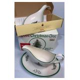 Spode spoon rest and gravy boat - never used