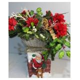 Tissue cover and floral sleigh display